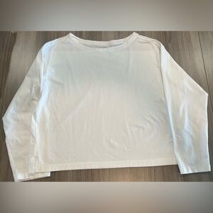 Old Navy Women's Cropped Long Sleeve Tee - White